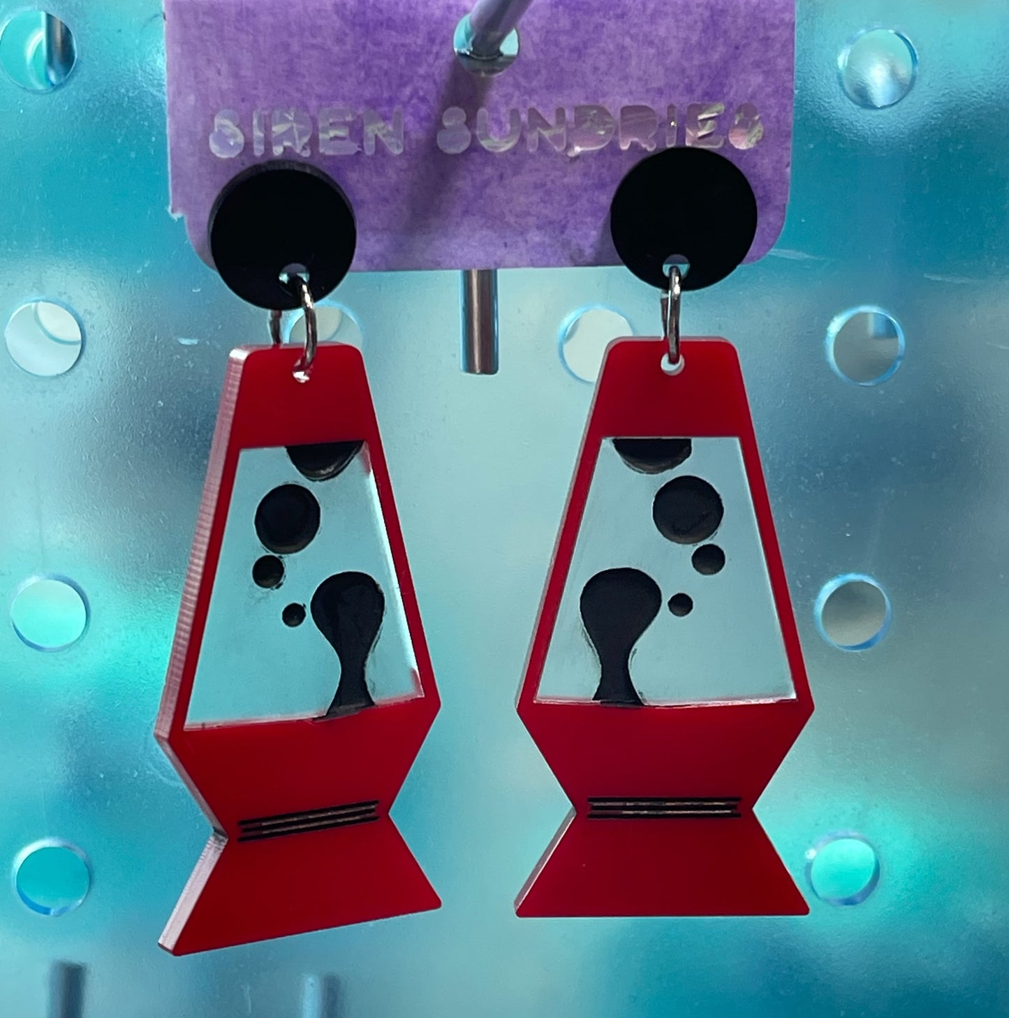 ACRYLIC DUO LAVA LAMP KEYCHAINS, EARRINGS, NECKLACE